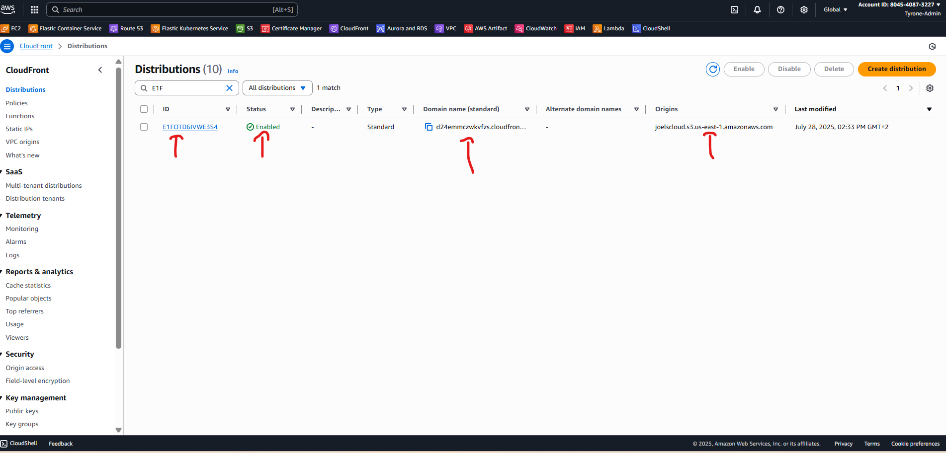 CloudFront Distribution